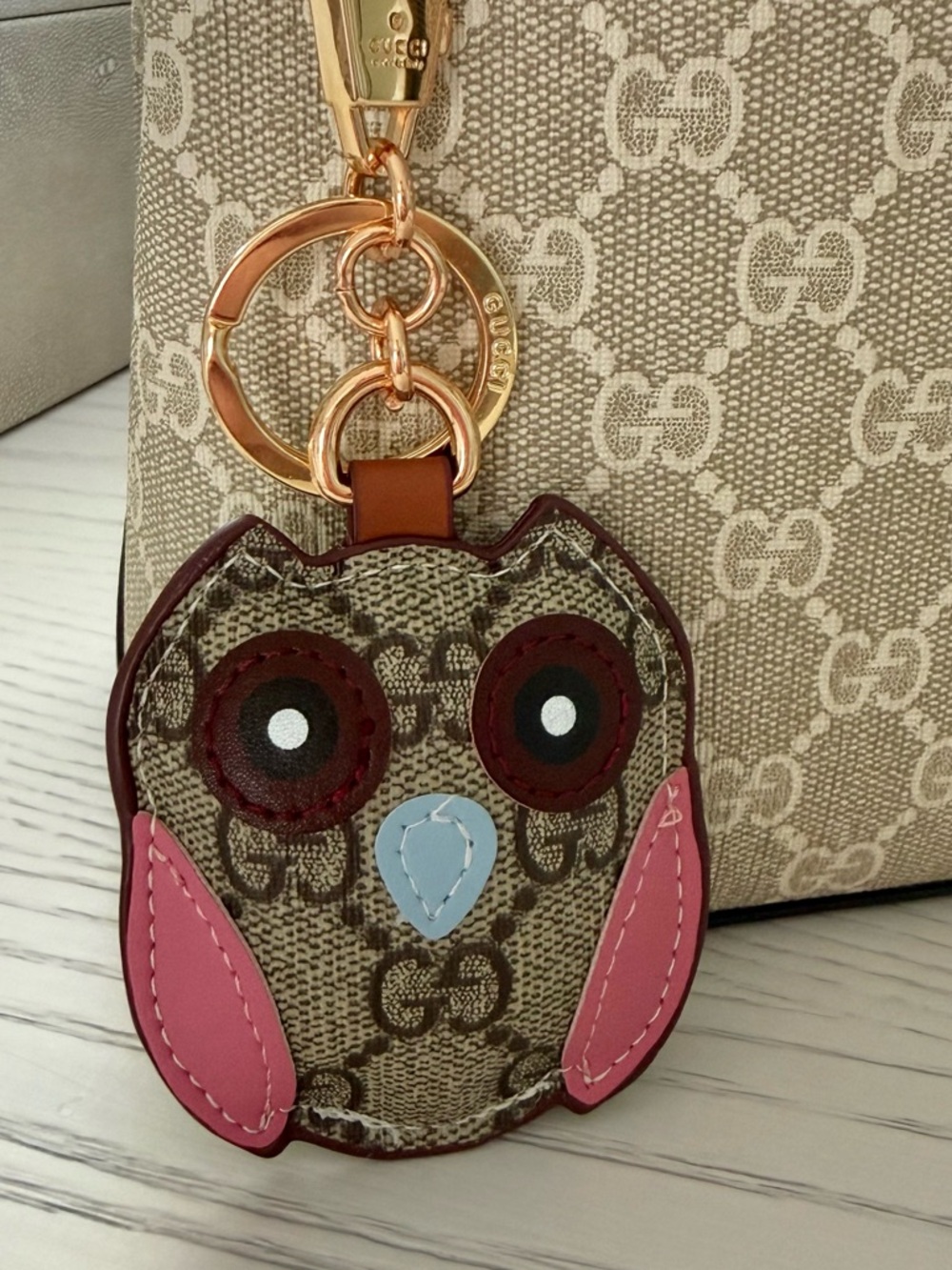 ✨I N S P I R E D✨ OWL GG BAG CHARM/KEY RING